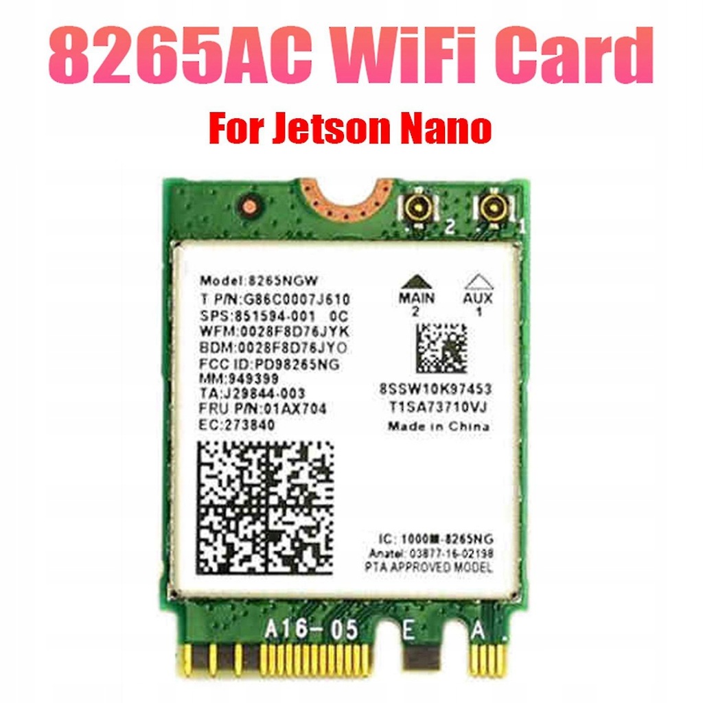 8265ac Wifi Card Network Adapter For Jetson Nano 12800521160 oficjalne archiwum Allegro