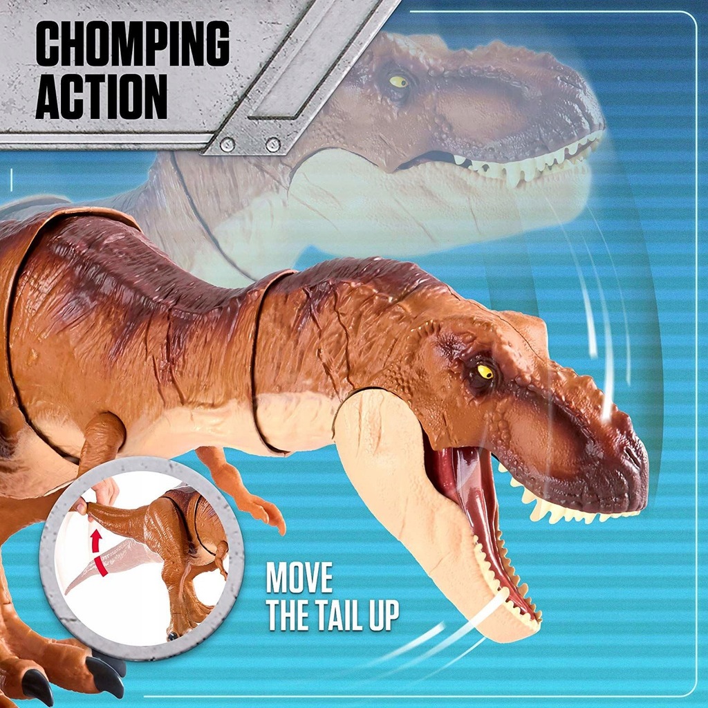 JURASSIC WORLD DINOZAUR TYRANOZAUR TREX DŹWIĘK 8115345082