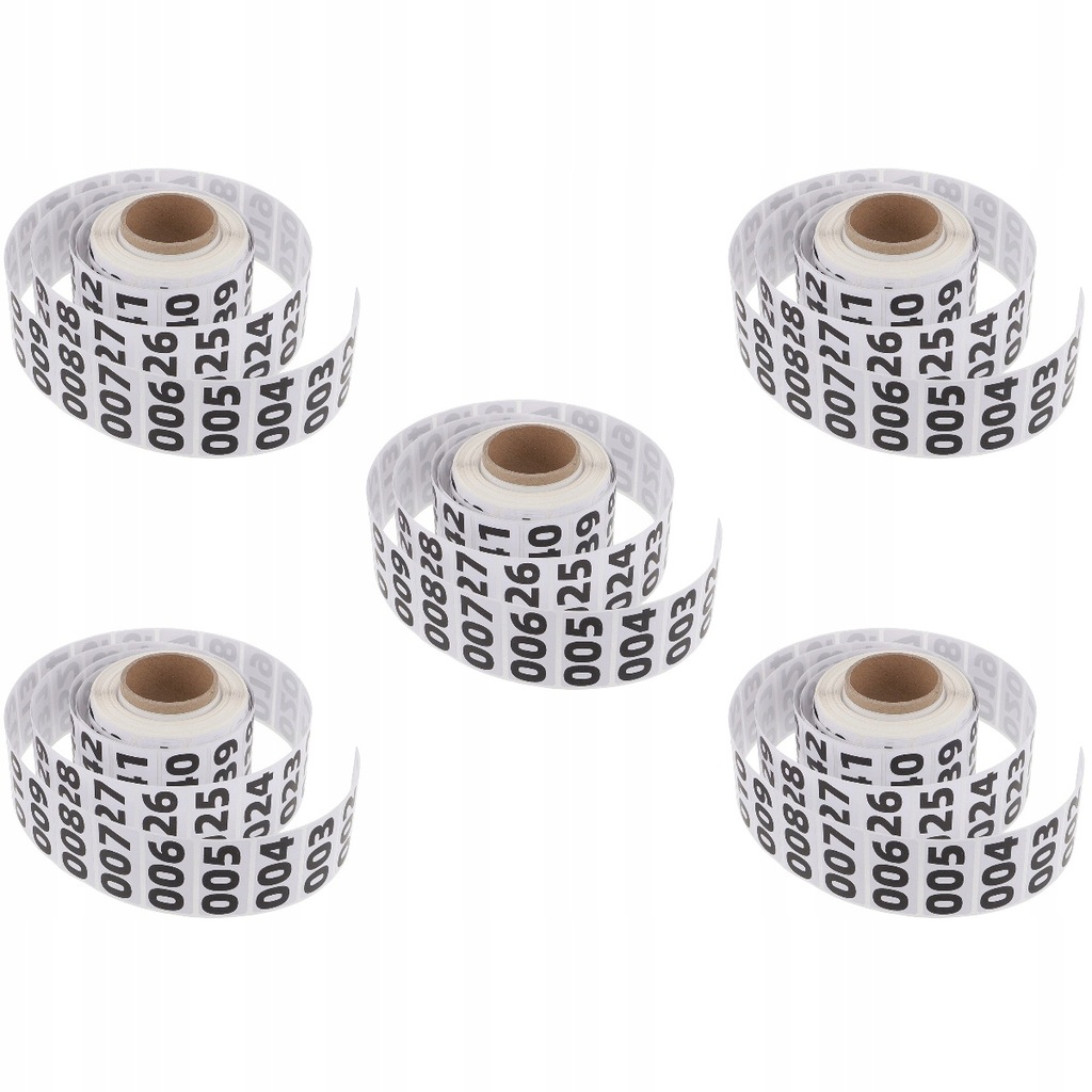 Stickers Number Tags Pack Track Labels 5 Rolls 13398178765
