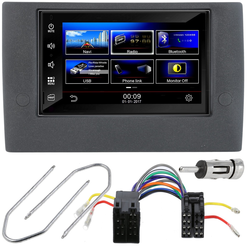 RADIO NAWIGACJA GPS USB BT 2 DIN RAMKA FIAT STILO 6934689425