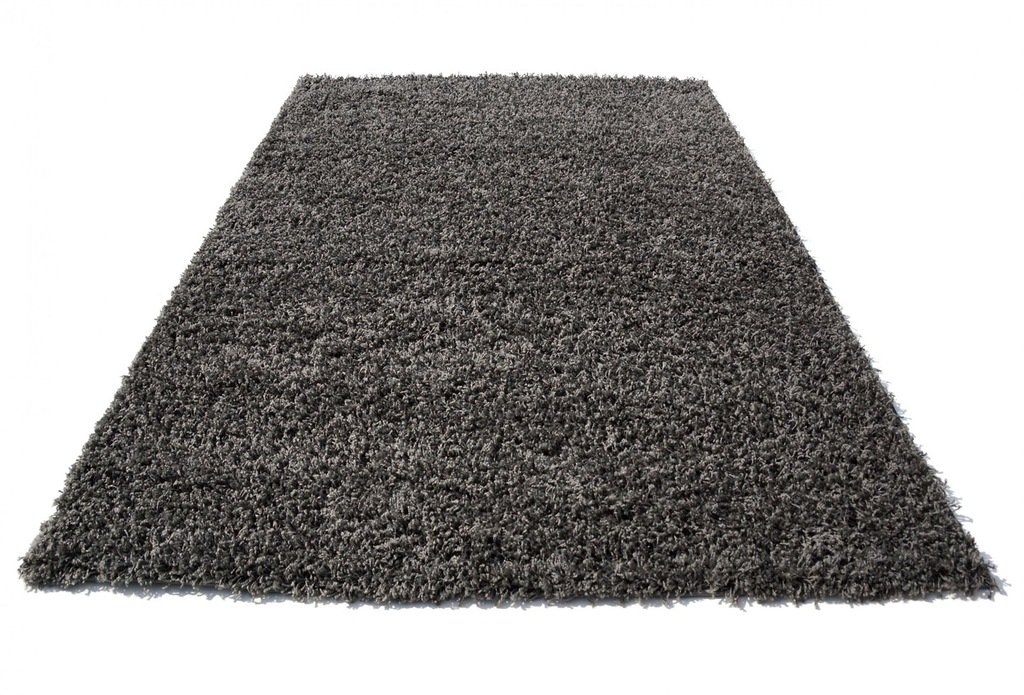 DYWAN SHAGGY 5cm 170x120 MIĘKKI GĘSTY WŁOS SZARY 6814446062