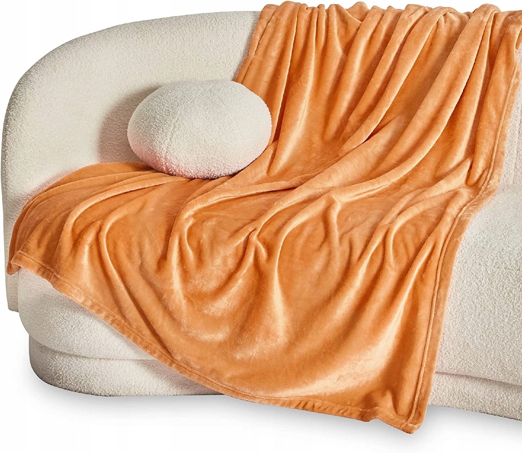 BEDSURE KOC POLAROWY 150x200CM POMARAŃCZ 32065 12576941554