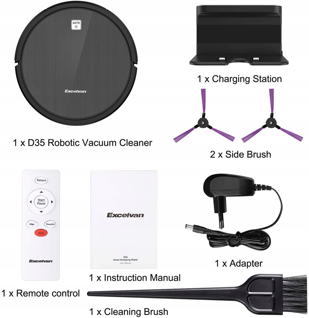Robot Sprzątający Excelvan D35 USZKODZONY 11847515153 oficjalne