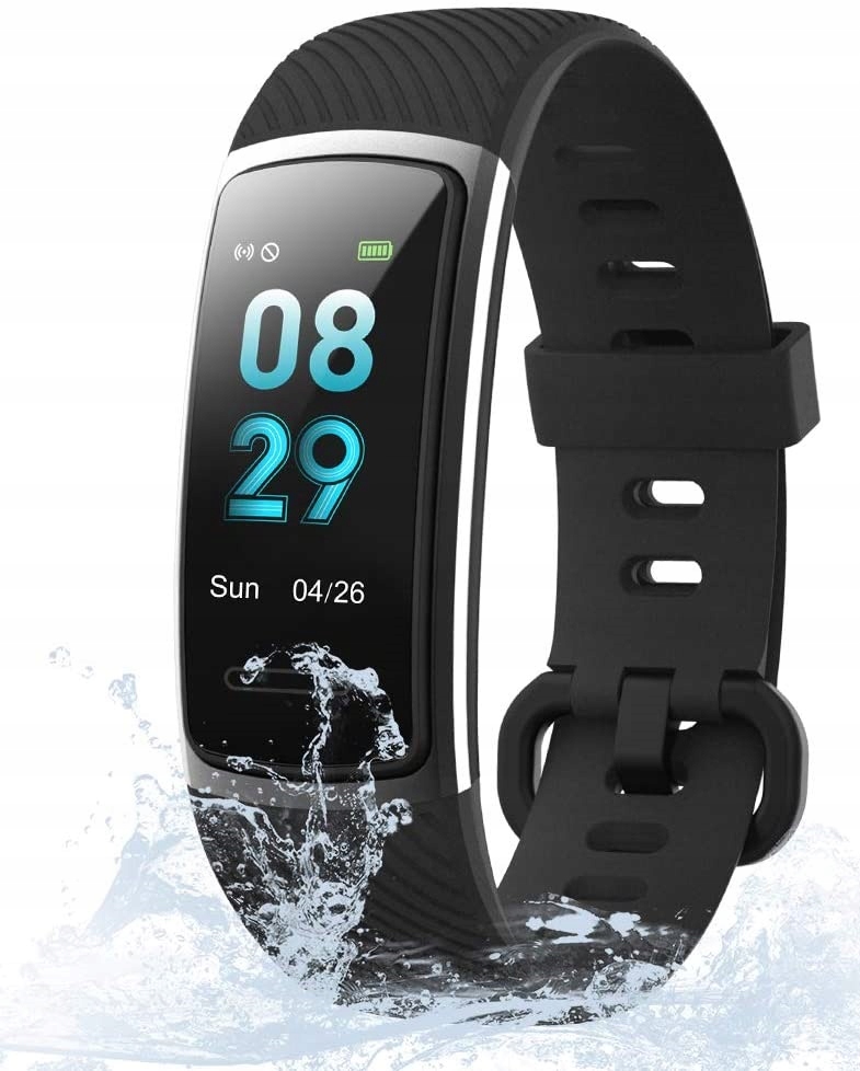 ZEGAREK SPORTOWY FITNESS TRACKER KUNGIX CZARNY 9893812104 oficjalne