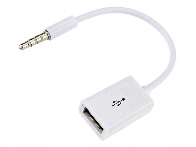 PRZEJŚCIÓWKA ADAPTER JACK 3,5mm AUX NA USB AK291