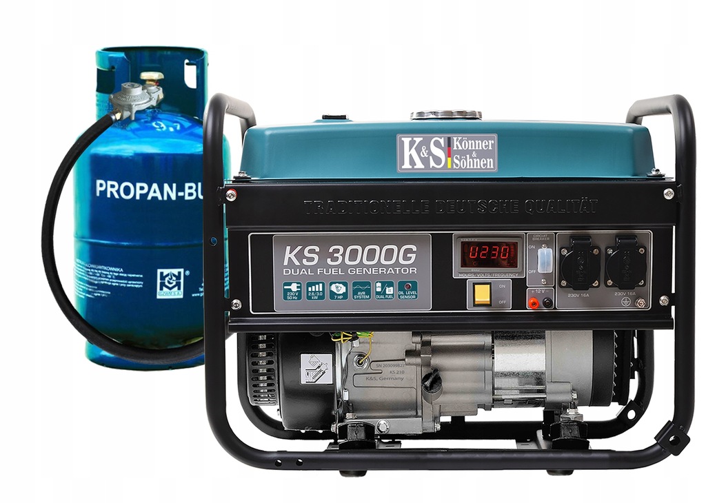Agregat prądotwórczy K&S KS 3000G LPG/benzyna 10817261508 oficjalne