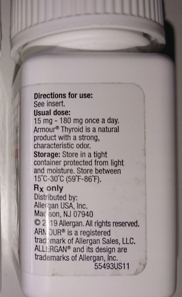 Hormony tarczycy Armour Thyroid 60 mg T3, T4 z USA 9926927763