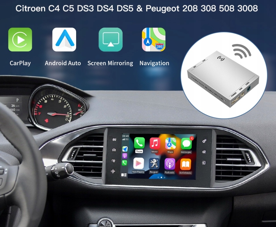 Peugeot Citroen Android Auto CarPlay SMEG NAC 14085606644 oficjalne