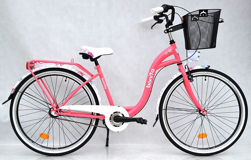 Rower damski miejski koła 26 cali 3 biegi Bonita 7509915661