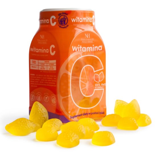 WITAMINA C W ŻELKACH NATURALNA DLA DZIECI 60 SZT 7198956419