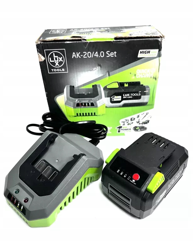 AKUMULATOR LUXTOOLS 20V 4.0AH + ŁADOWARKA 12622938548 oficjalne