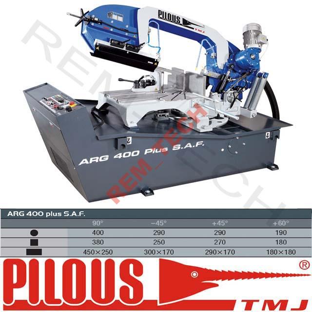 REMTECH Piła taśmowa półautomat 400 + SAF Pilous 11315453300