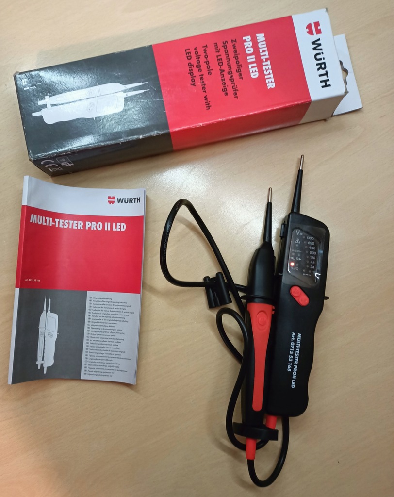 WURTH DWUBIEGUNOWY MULTI TESTER PRO II LED 11875303318 oficjalne