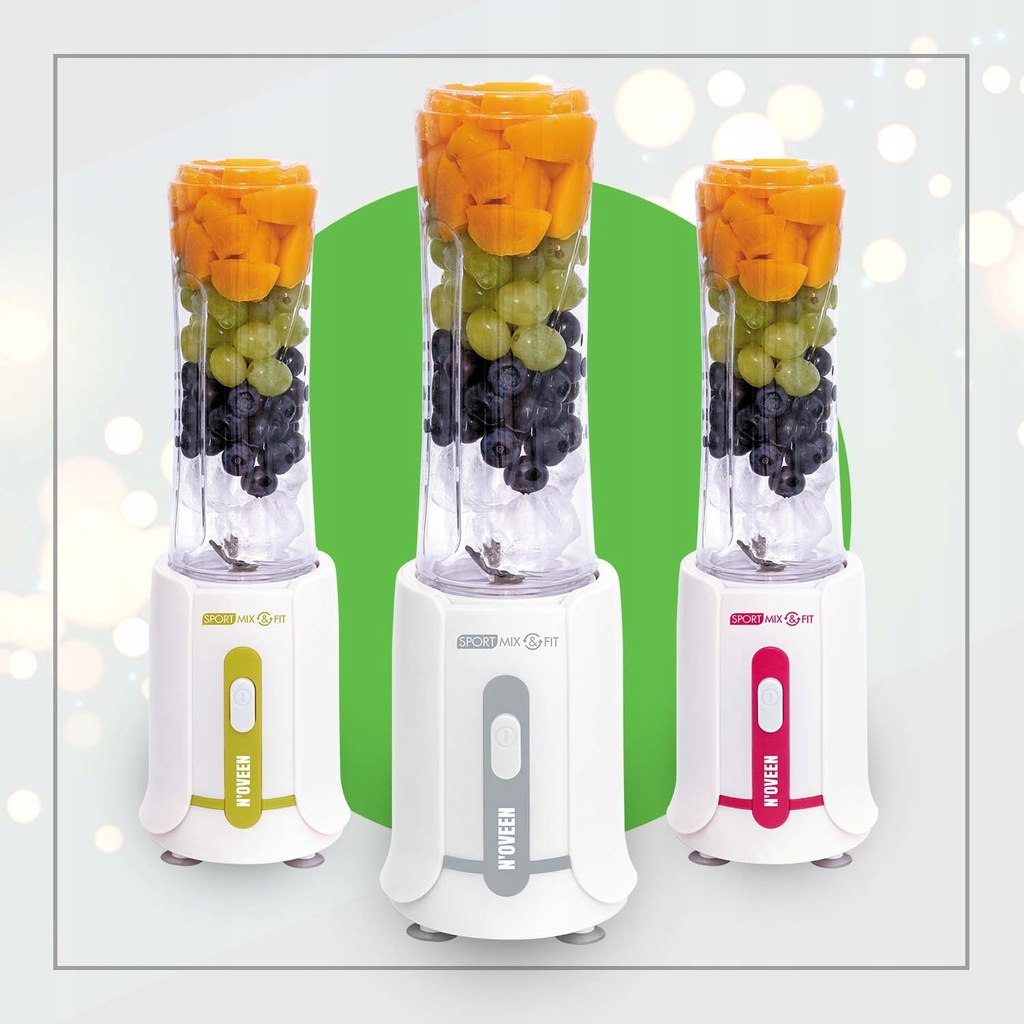 BLENDER z bidonem SMOOTHIE koktajl NOVEEN 3 kolory 11543377696