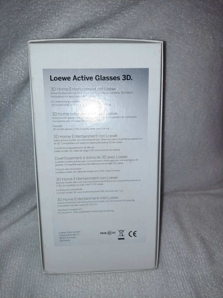 Loewe Active Glasses 3D 12533664975 oficjalne archiwum Allegro