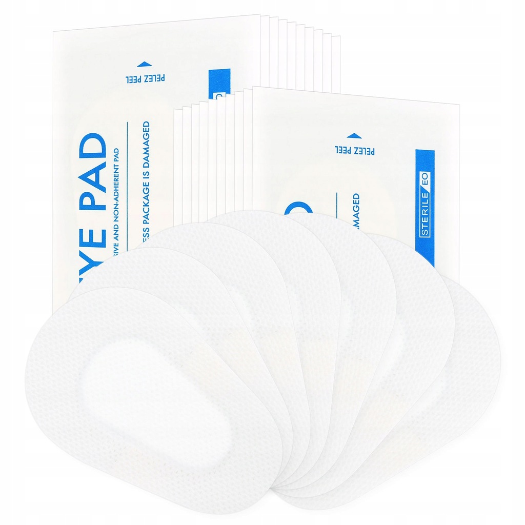 Medical Gauze Pads Eyepatch Adults Sterile 14168772547 oficjalne