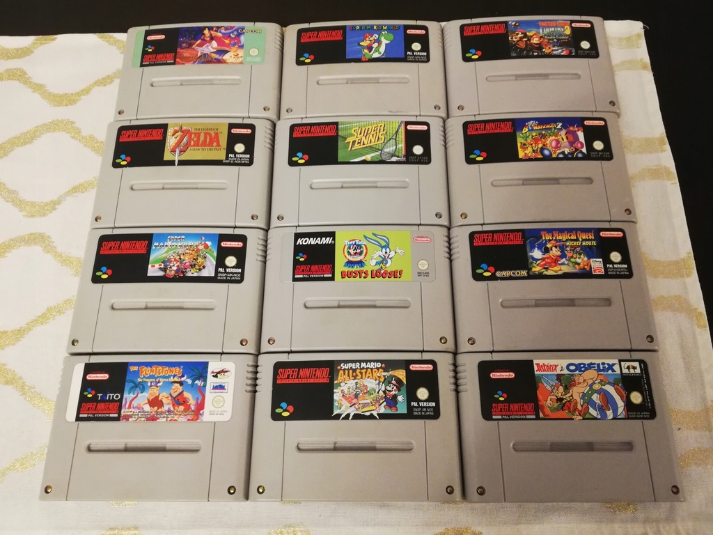 Super Nintendo NES GRY 12 SZTUK MEGA STAN 7839092526 oficjalne