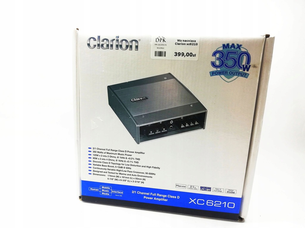 Wzmacniacz Clarion XC6210 - 12488201549 - oficjalne archiwum Allegro