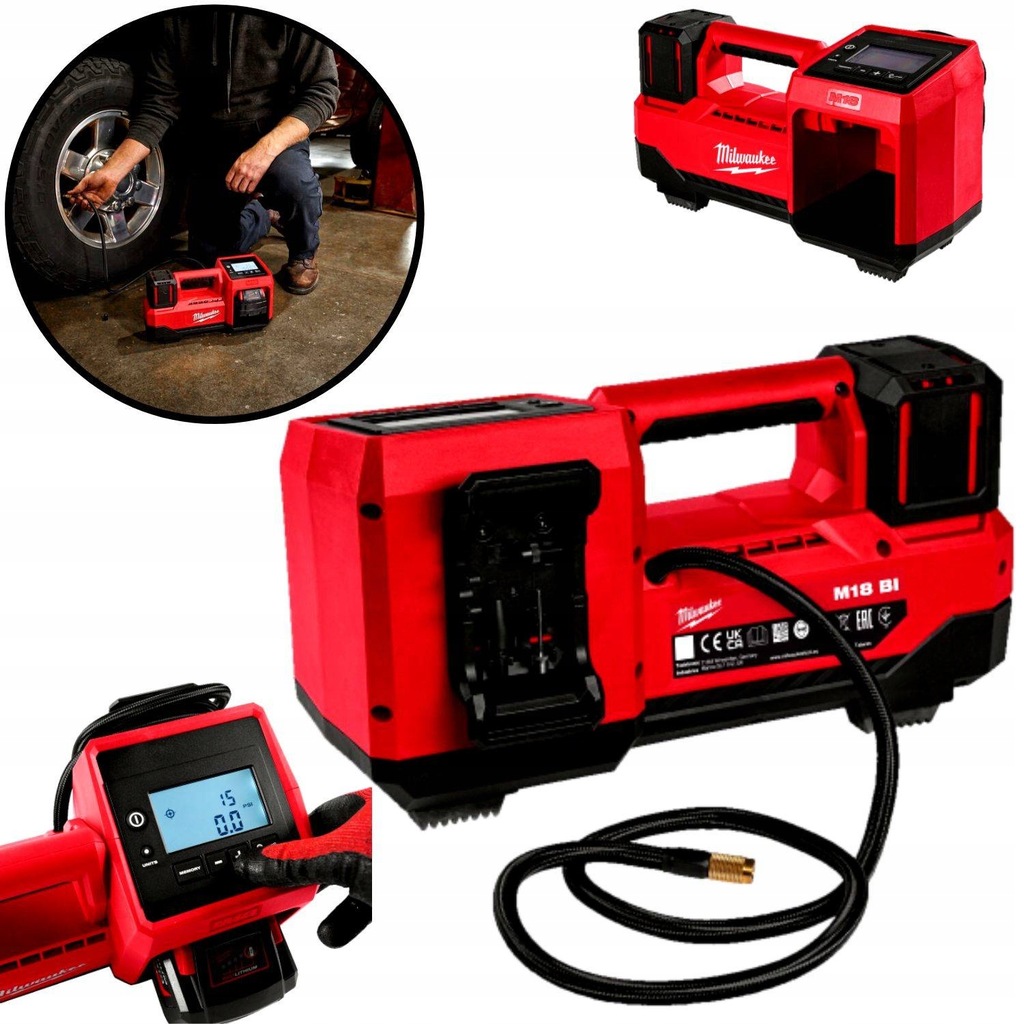 M18 BI-0 KOMPRESOR SPRĘŻARKA MILWAUKEE 4933478706 - 12721634235