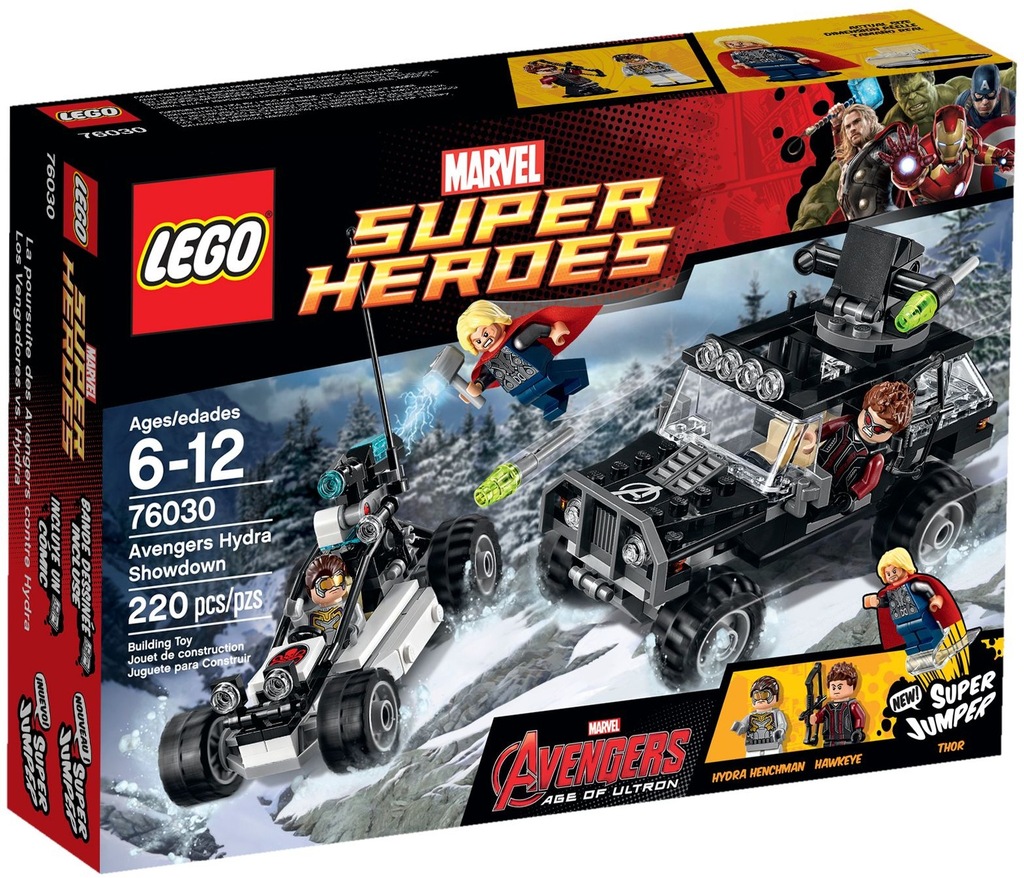 LEGO AVENGERS SUPER HEROES 76030 HYDRA THOR HAWKEY