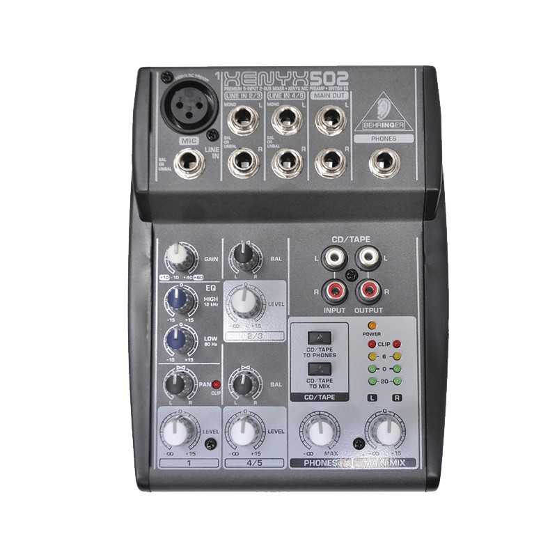 BEHRINGER XENYX 502 Mikser 5kanałowy + PHANTOM 7300959045