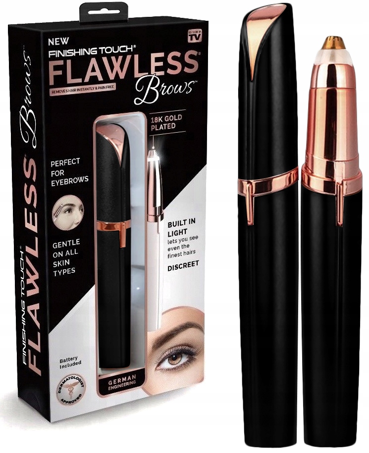 Depilator do brwi Flawless Brows dyskretna hit TV 7938098221 oficjalne archiwum Allegro