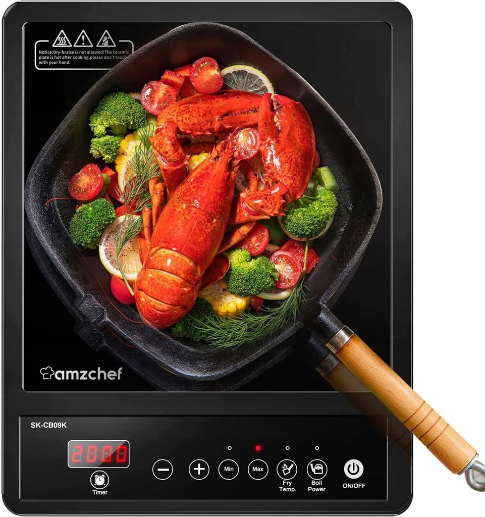 Kuchenka indukcyjna przenośna AMZCHEF SKCB09K 12639666480