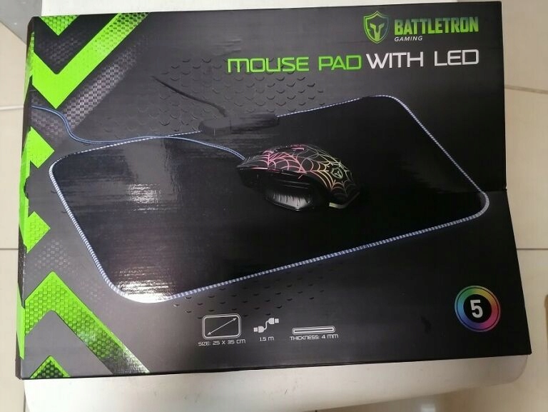 PODKŁADKA BATTLETRON MOUSE PAD WITH LED GAMING 9648522034 oficjalne