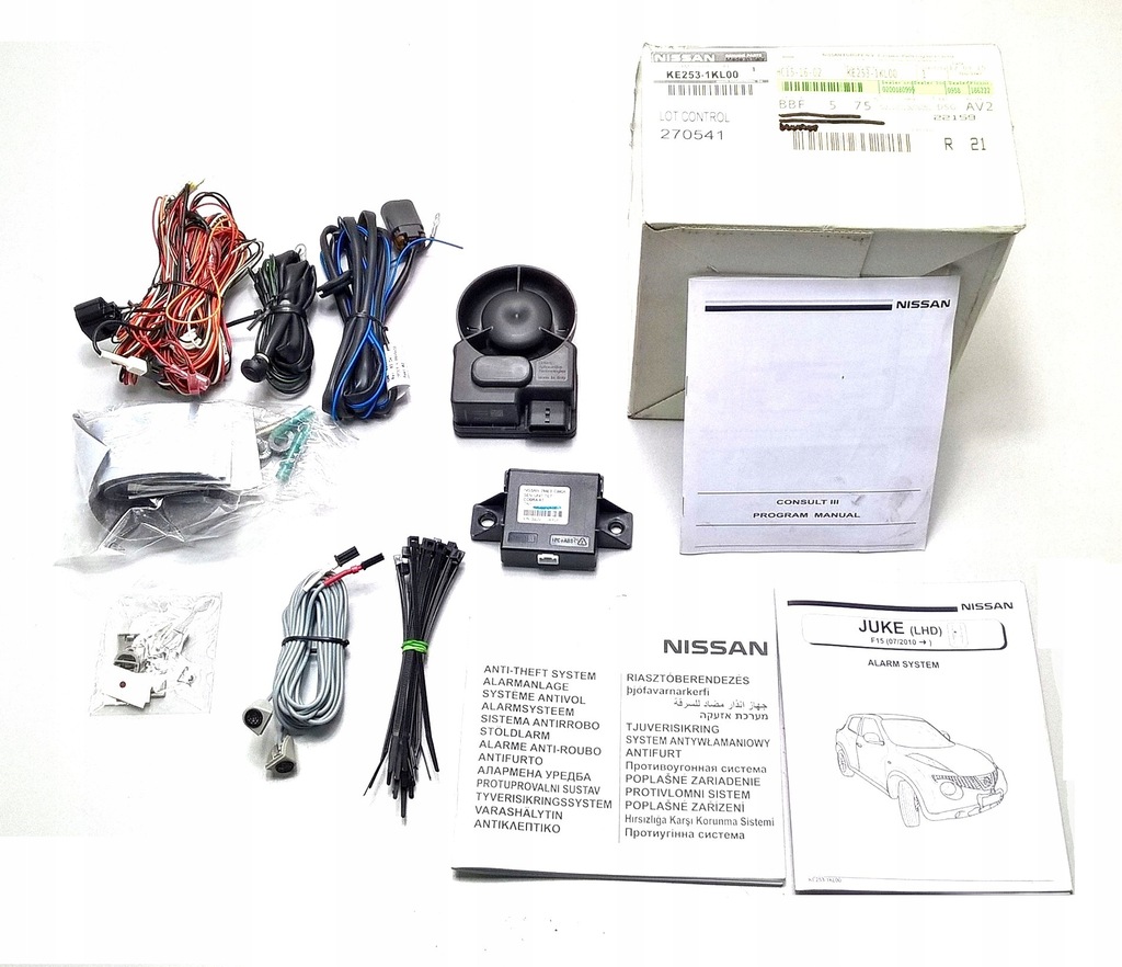 NISSAN JUKE F15 2010> ALARM ZESTAW ORYG NOWY 7722874934 oficjalne