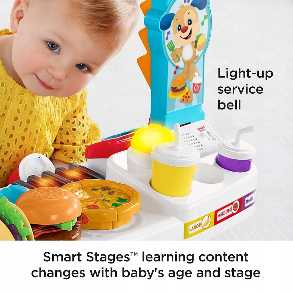 Fisher Price samochód FOOD TRUCK KUCHNIA KASA 24H 8596332082