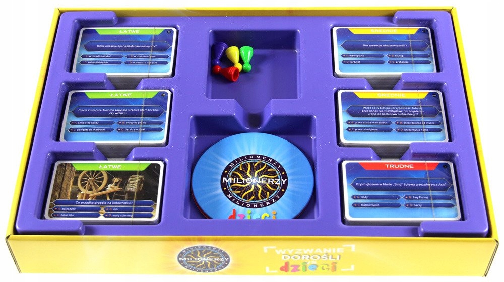 Gra planszowa MILIONERZY WYZWANIE DOROŚLI DZIECI