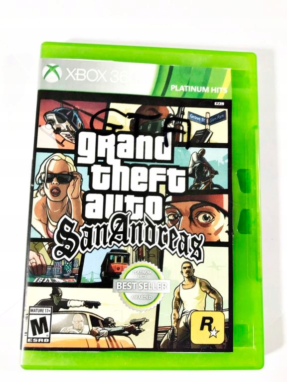 GRA XBOX 360 GTA SAN ANDREAS 8479130036 oficjalne archiwum Allegro