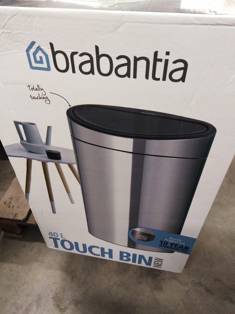 5A17 Kosz Brabantia TOUCH BIN NEW 40L Platinum