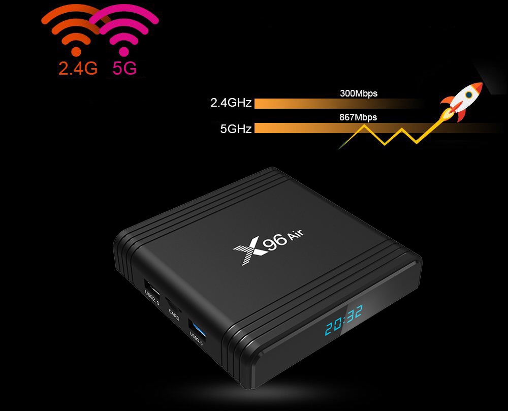 SMART TV BOX X96 AIR 4/64 GB NETFLIX Android 9 4K 10220483827