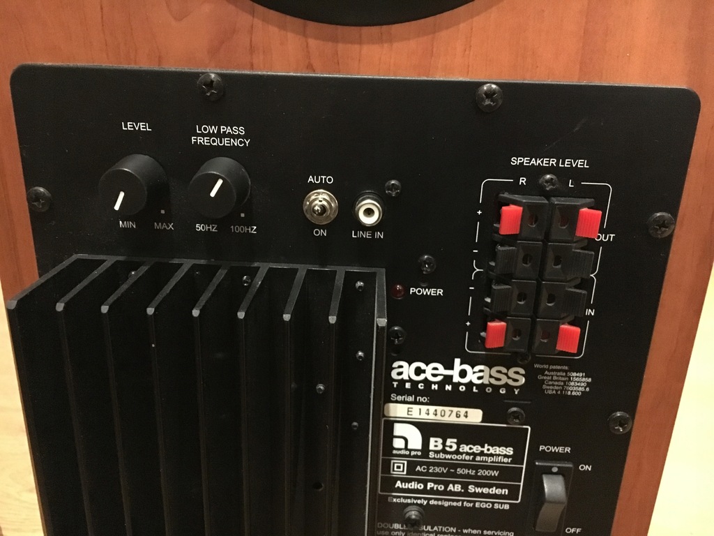 subwoofer aktywny Audio Pro EGOSUB B5 acebass 200 7941188452