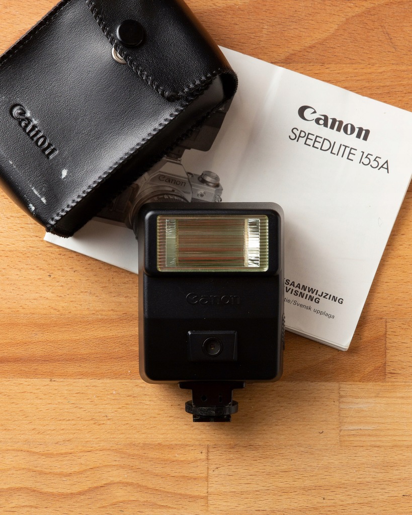 Lampa błyskowa Canon Speedlite 155A do AE1 + Etui 13307609726
