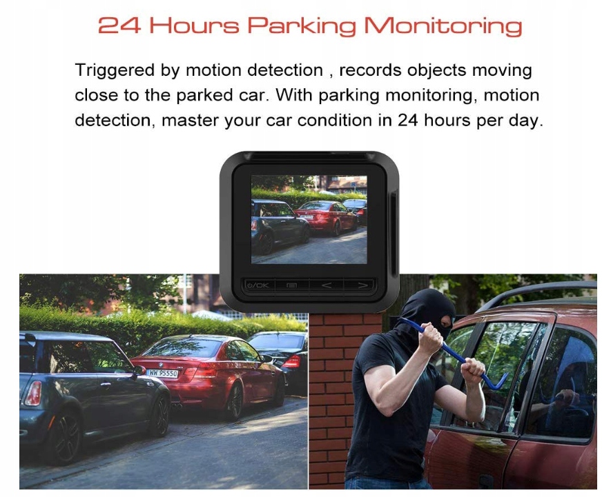 Apexcam TOUR 2 Dashcam kamera przód tył 1080P WDR 8974110600