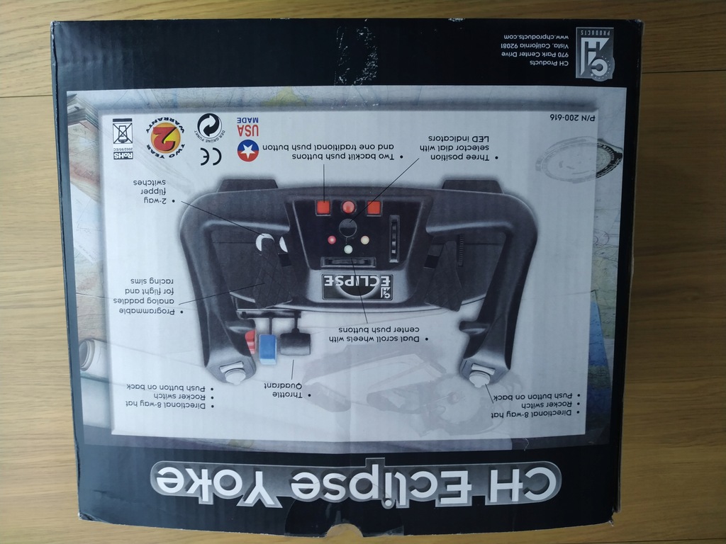 ECLIPSE YOKE CH PRODUCTS FLIGHT SIMULATOR WOLANT - 8514135553