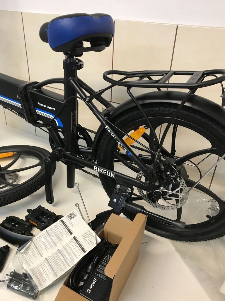 Rower elektryczny ANCHEER czarny 13724528535 oficjalne archiwum Allegro