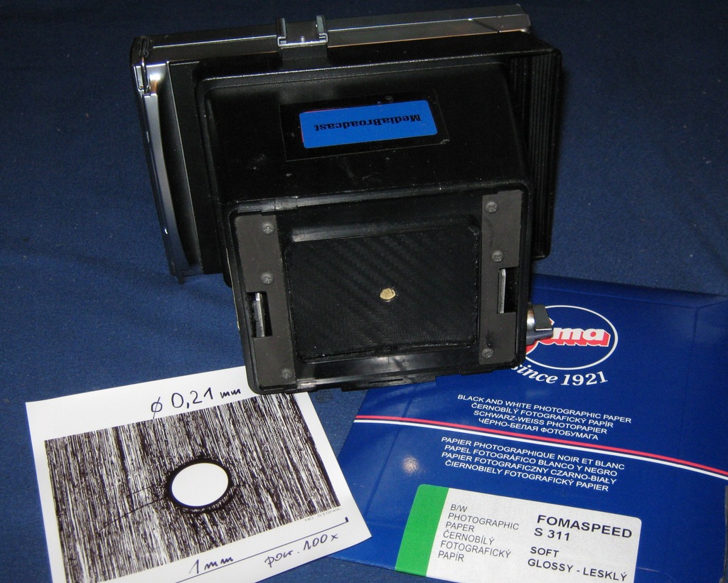 POLAROID PINHOLE CAMERA 4/5 F 380 80mm 9033881259 oficjalne