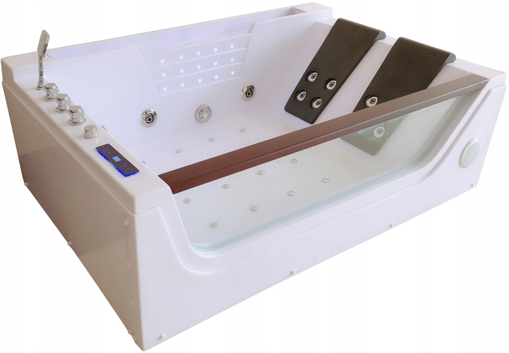 WANNA Z HYDROMASAŻEM JACUZZI 180X120 2 OSOBOWA LED PODGRZEWACZ