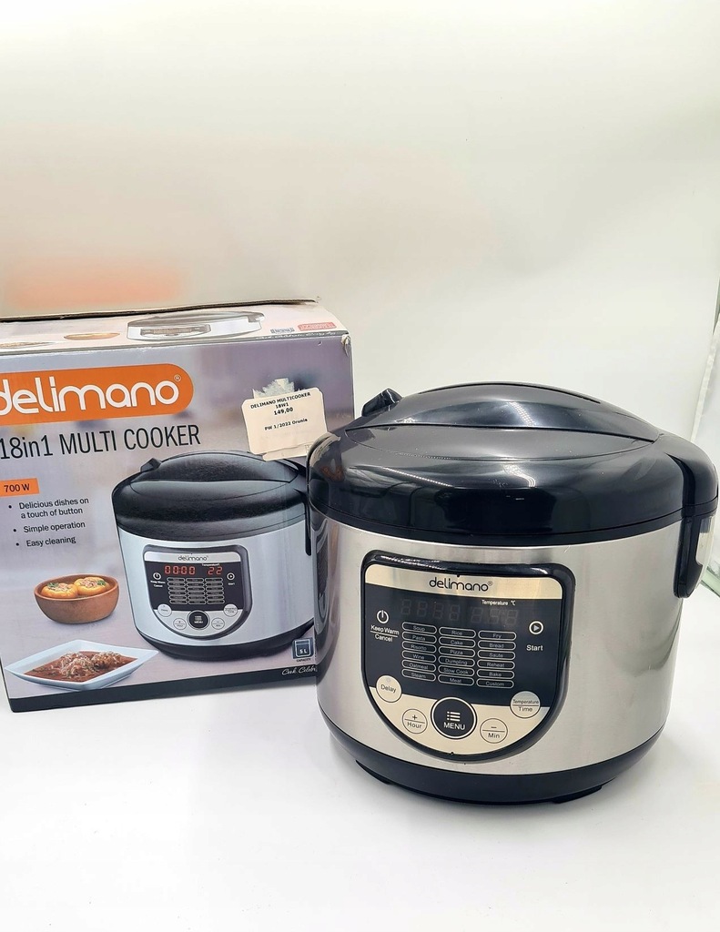 MULTICOOKER DELIMANO KOMBIWAR PAROWAR 18 FUNKCJI 12349455789