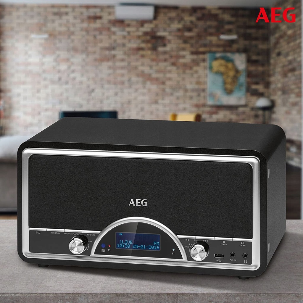 Radio cyfrowe AEG NDR 4378 DAB+/USB/MP3/AUXIN 10676896422 oficjalne archiwum Allegro