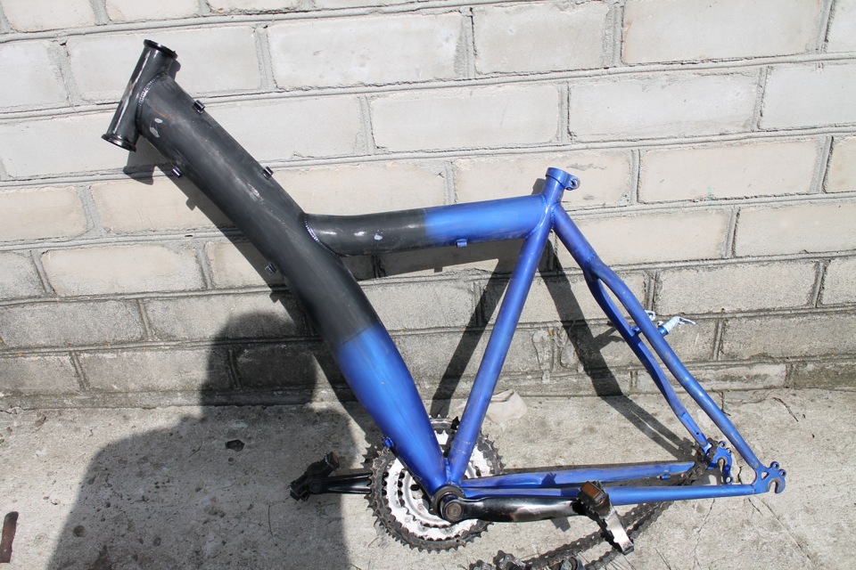 разрисованный велосипед