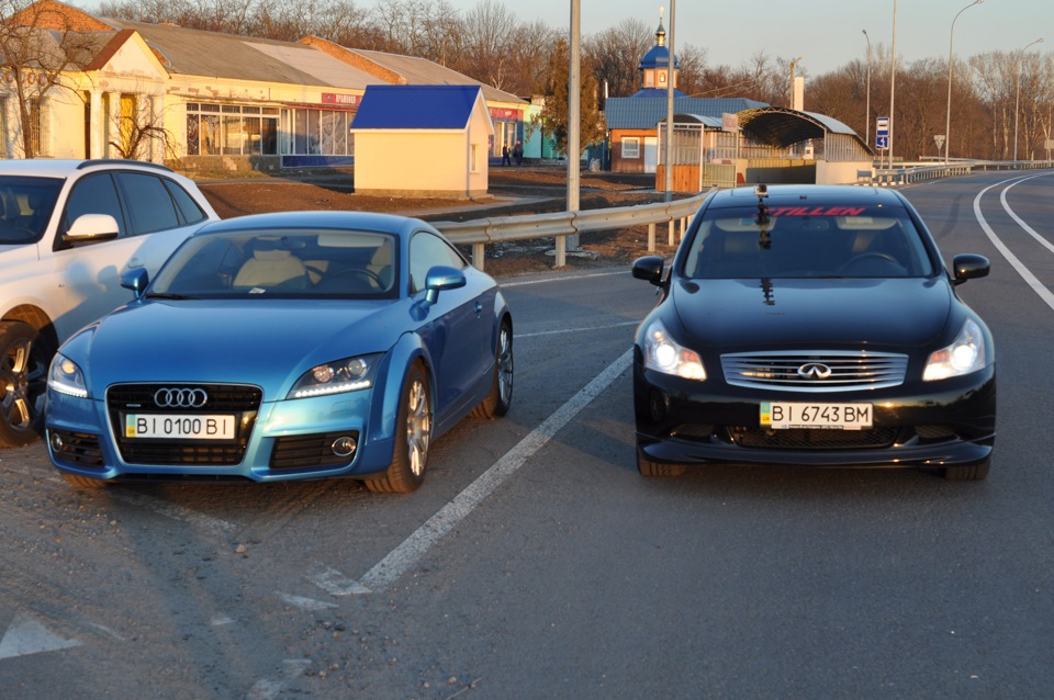 Infiniti G35x STILLEN vs Audi S3 — Infiniti G35 (V36), 3,5 л., 2007