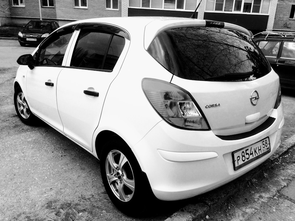 Тонировка прошла успешно! — Opel Corsa D, 1,2 л, 2013 года тюнинг