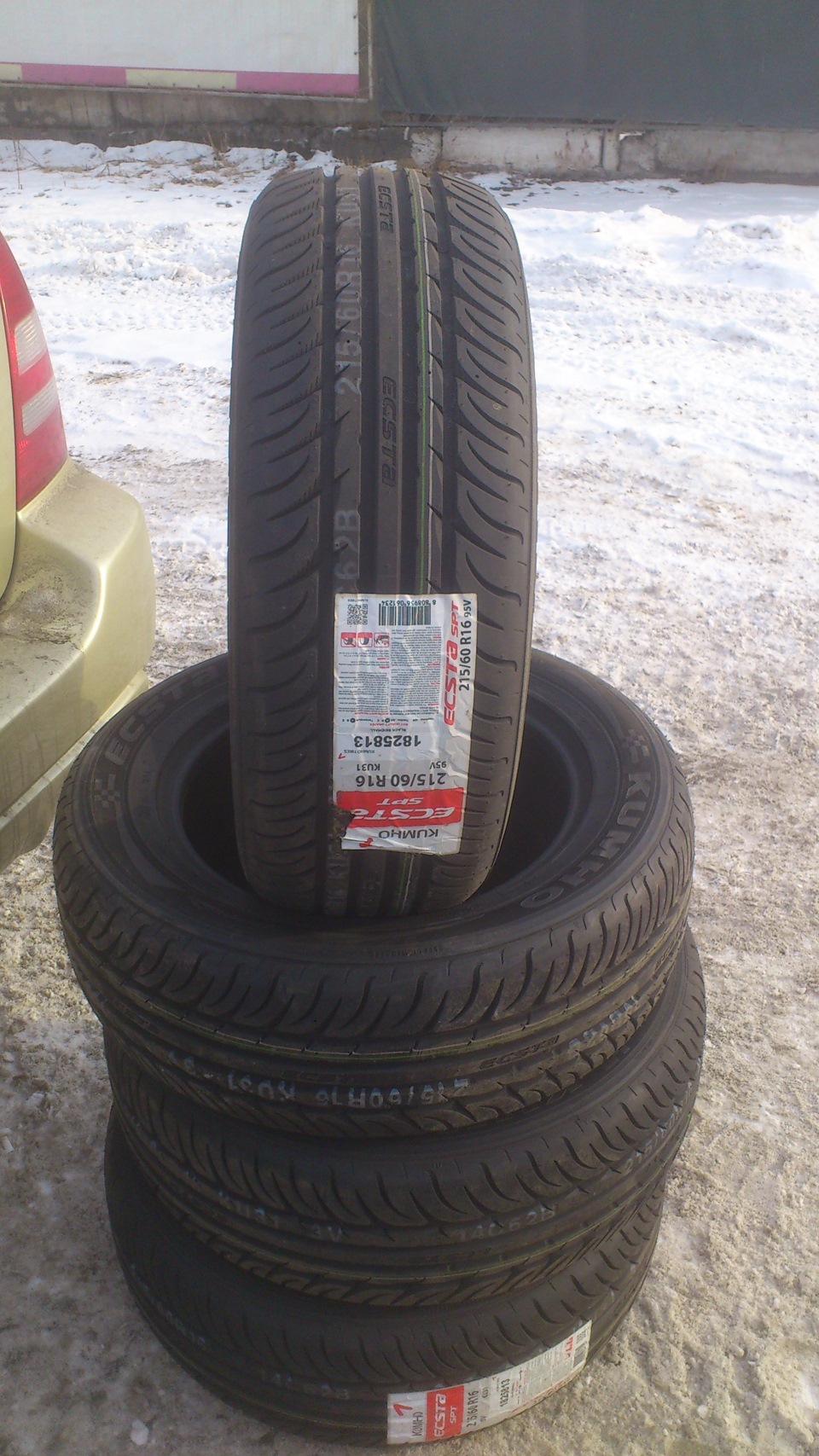 Kumho Ecsta SPT KU31 — Subaru Forester (SG), 2 л, 2003 года шины DRIVE2