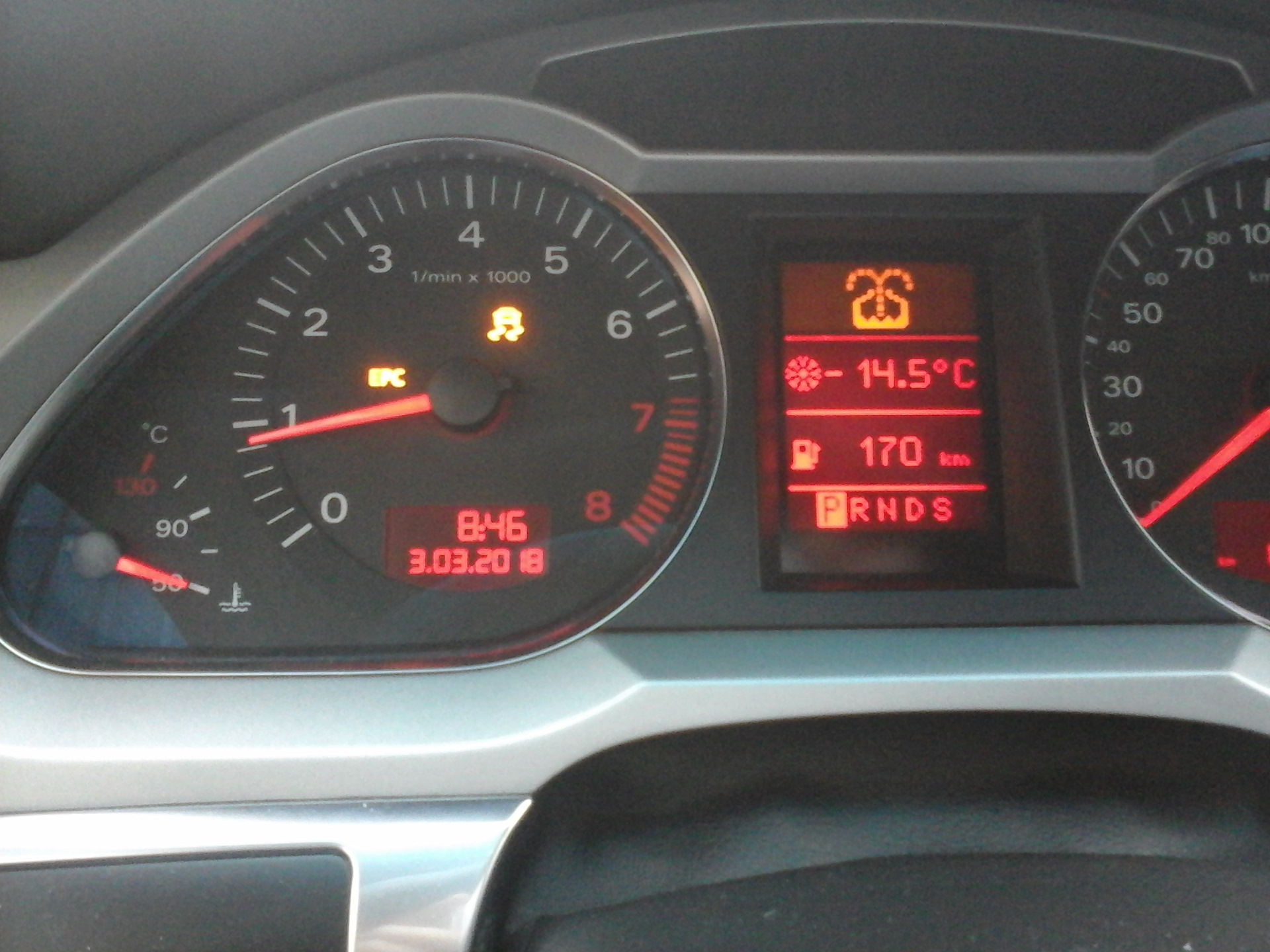 esp fault see owners manual — Audi A6 (C6), 2 л, 2008 года наблюдение