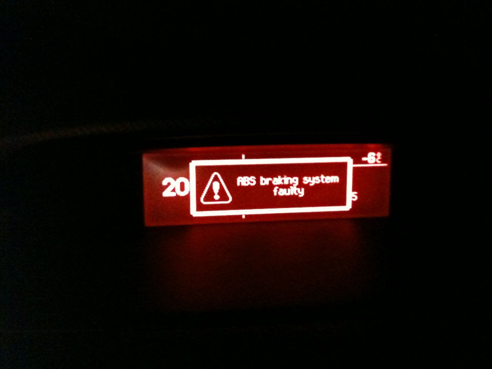 ABS braking system faulty — Peugeot 308 (1G), 1,6 л, 2010 года электроника DRIVE2