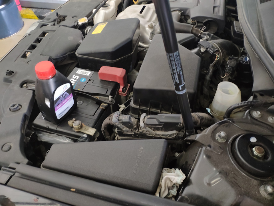 Brake fluid — Toyota Camry (XV50), 2,5 л, 2014 года плановое ТО DRIVE2